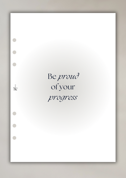 Be prouf of your process