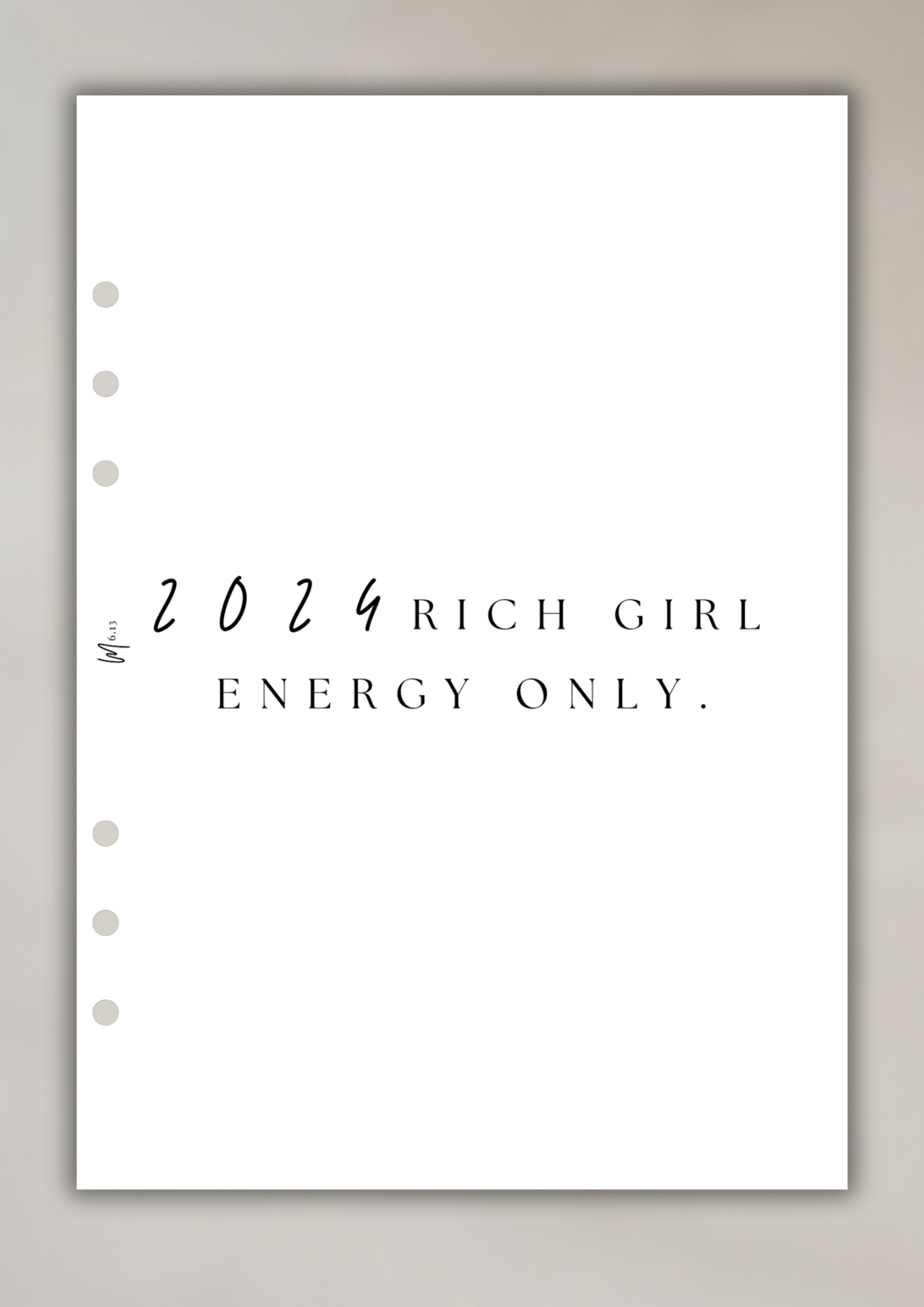 Rich girl energy only